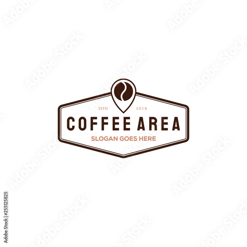 Coffee cup vector logo design template. Vector coffee shop labels.
