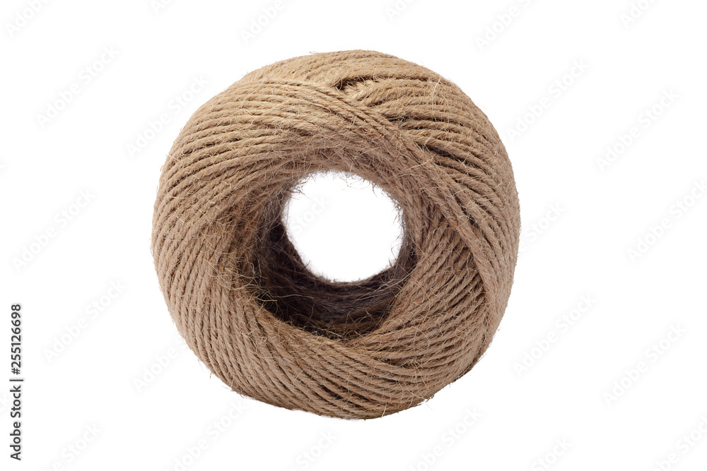 Ball of Twine. Isolated on White Background. Ball of Twine. Isolated on White Background.