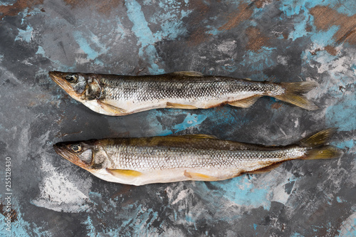 Fototapeta Naklejka Na Ścianę i Meble -  Salted dried and cold smoked smelt. Delicious cold beer snack.