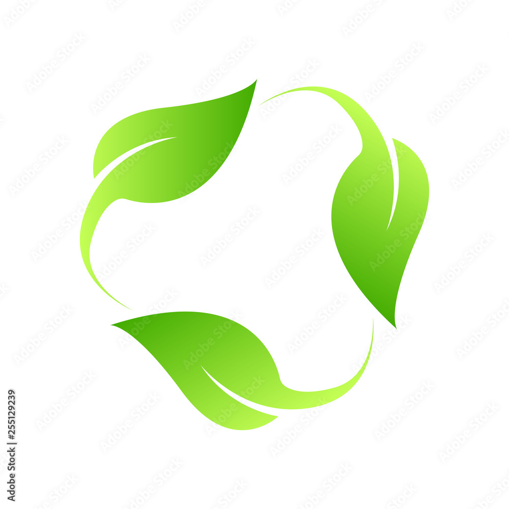 Eco Green Leaf Icon design Vector Illustration Eco Green Leaf Icon design Vector Illustration