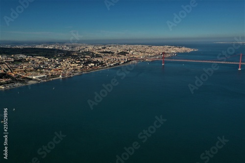 Lissabon in Portugal aus der Luft