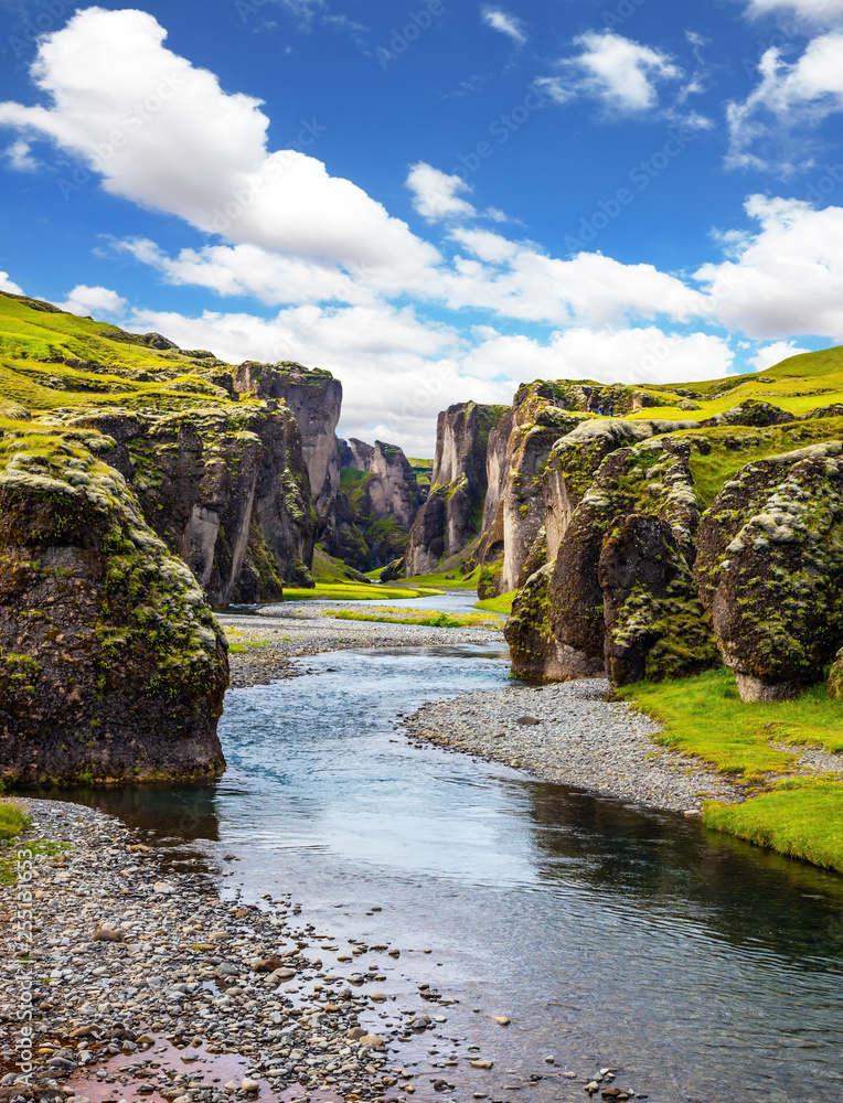 The river with cold water