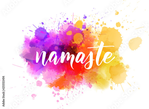 Namaste lettering