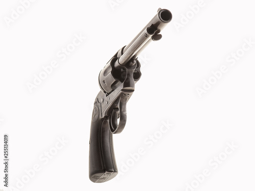 old gun isolated on white background
