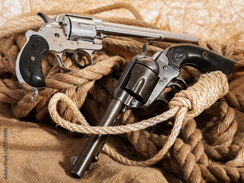 old gun on the table