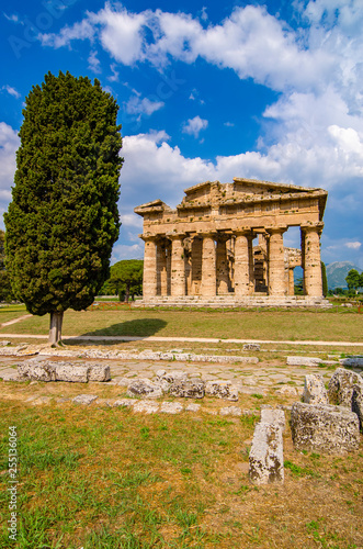 Paestum , Temple of Neptune or Hera II. Italy