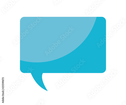 speech bubble in rectangle shape