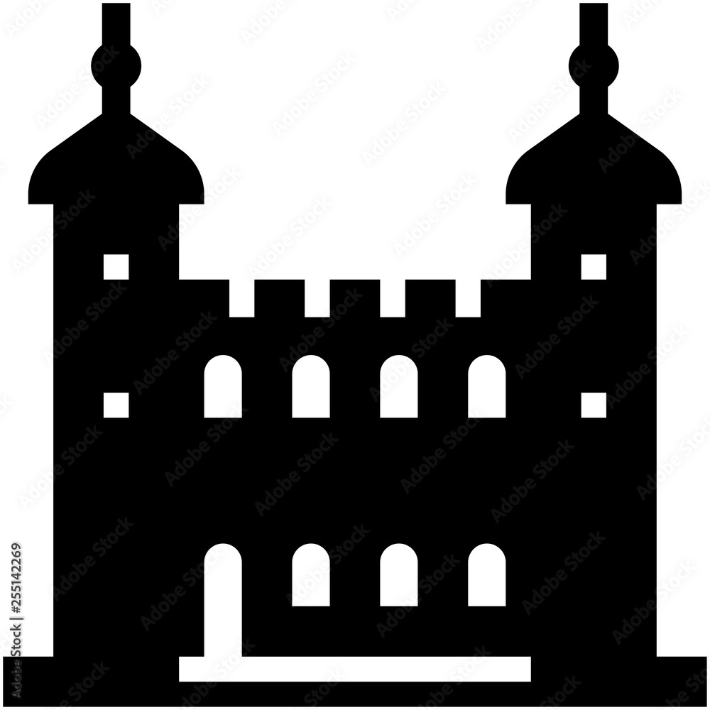 Tower of  london Solid illustration