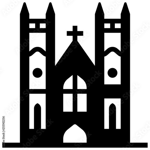 Westminster abbey Solid illustration
