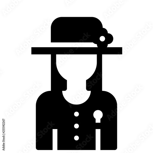 UK madam Solid illustration