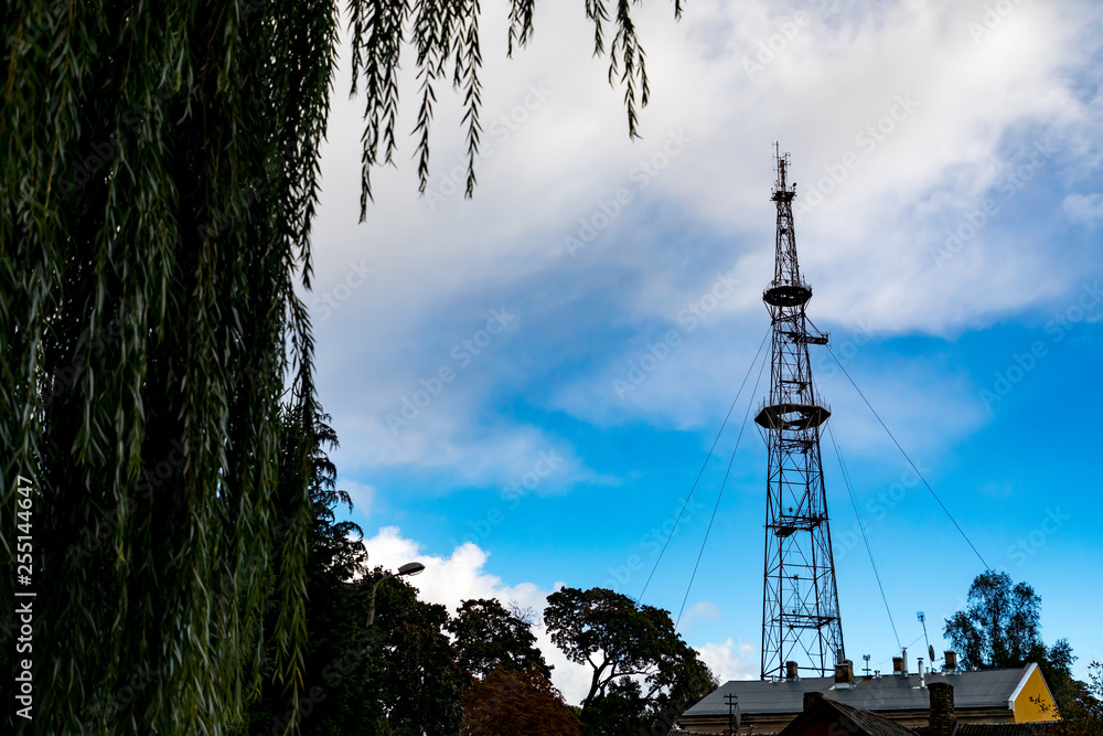 Obraz premium tower with antennas