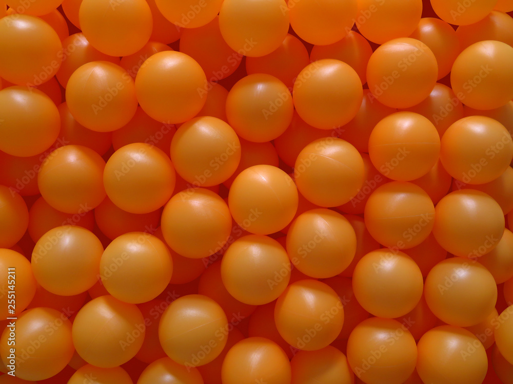 Ping pong balls background - orange