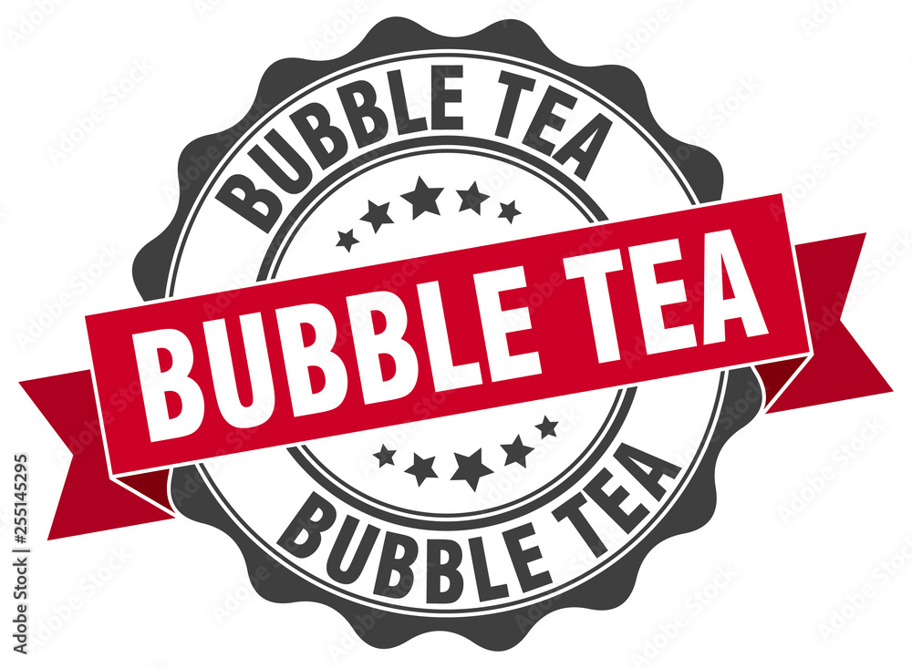 Obraz premium bubble tea stamp. sign. seal