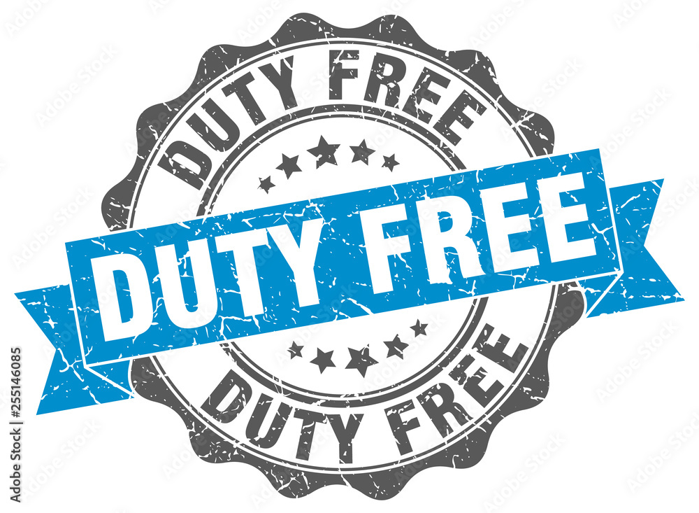 Fototapeta premium duty free stamp. sign. seal