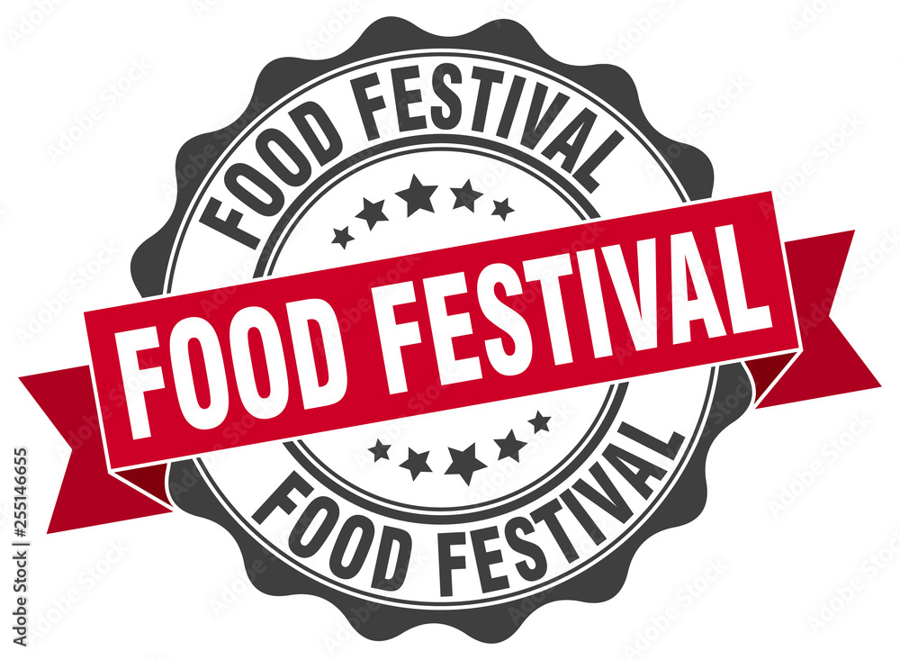 Fototapeta premium food festival stamp. sign. seal