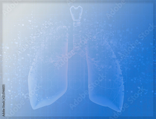 medical background with lungs