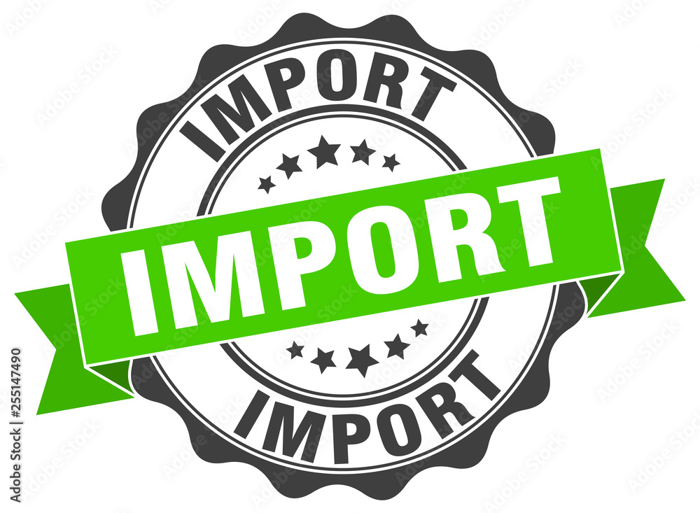 Obraz premium import stamp. sign. seal