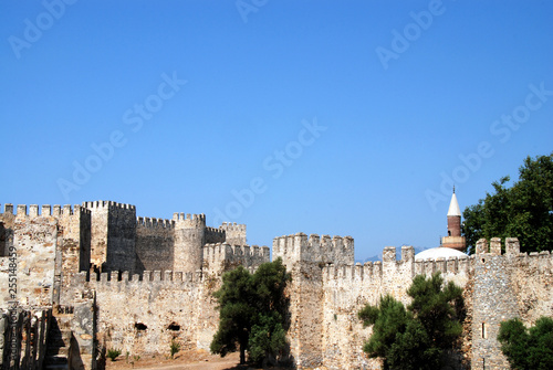 Canvas Print kusadasi fortress in turkey