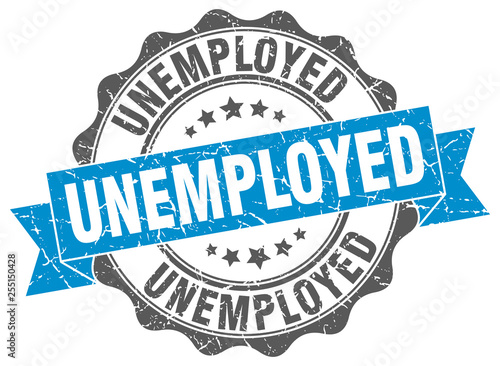 unemployed stamp. sign. seal