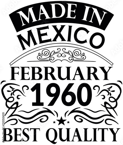 Made in Mexico 1960 Februar