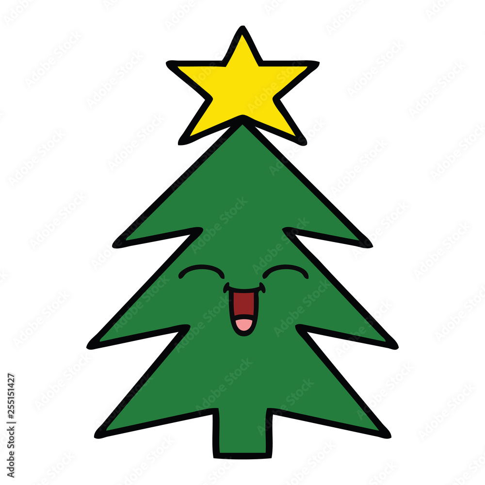 cute cartoon christmas tree cute cartoon christmas tree