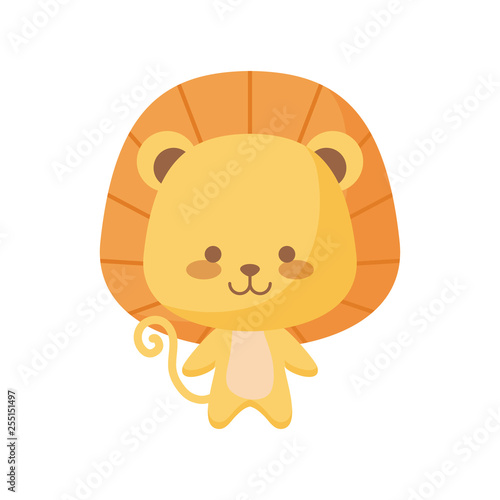Fototapeta Naklejka Na Ścianę i Meble -  cute lion animal character