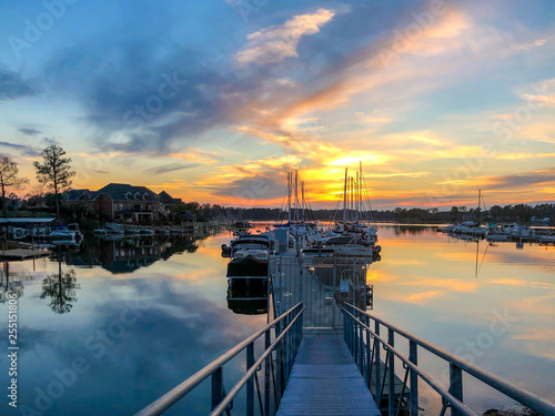 Sunset on the lake