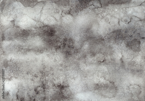 watercolor gray grunge hand painted background. abstract ink texture