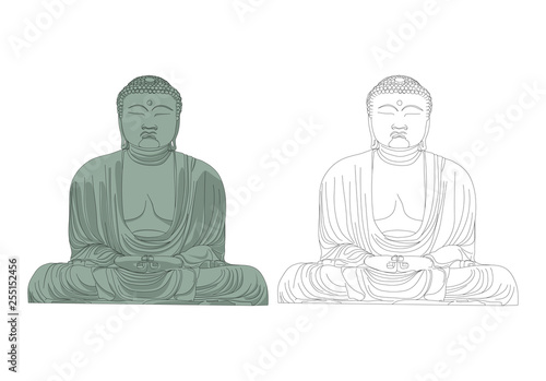 buddha isolated on white background