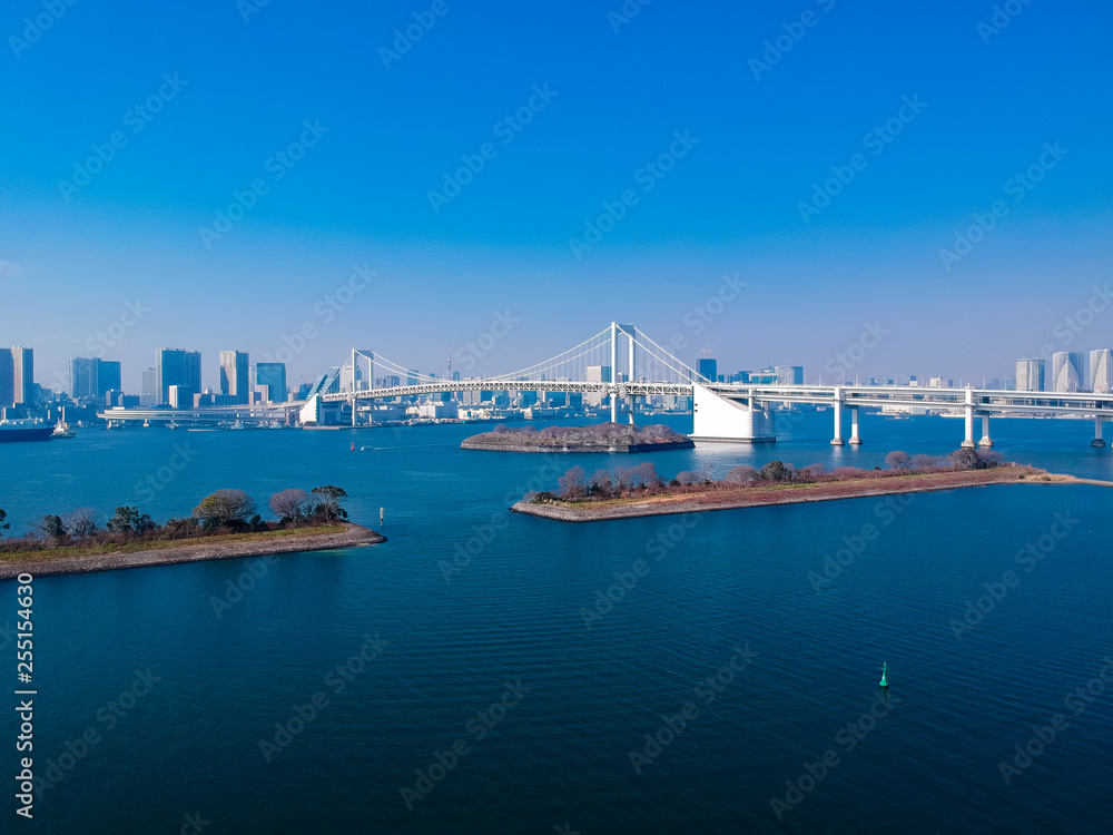 東京のお台場の航空写真