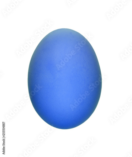 Blue Chicken Egg isolated on white background