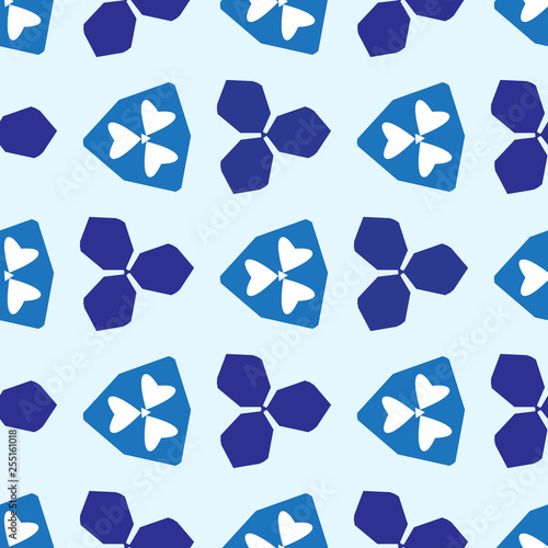 Bright seamless pattern with alternate geometric elements.