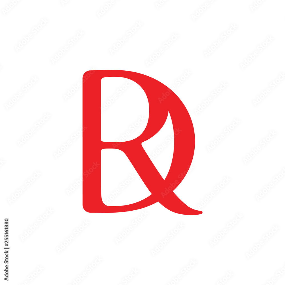 letters dr simple linked logo vector letters dr simple linked logo vector