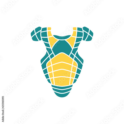 Baseball chest protector icon