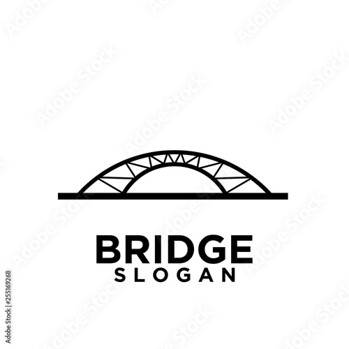 bridge abstract simple black logo icon designs vector illustration