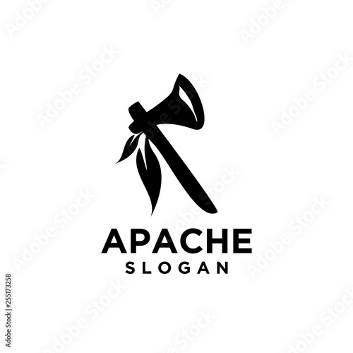 native tomahawk logo icon designs vector illustration template
