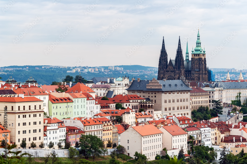St. Vitus Cathedral and Hradcany Cityscape - Prague, Czech Republic