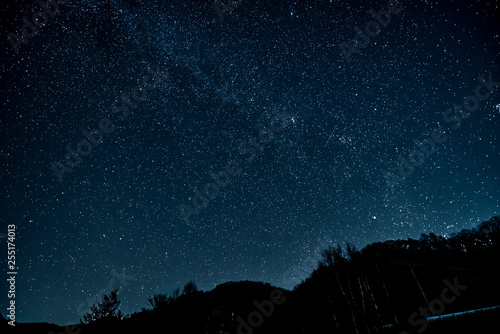 山梨　乙女湖の星空