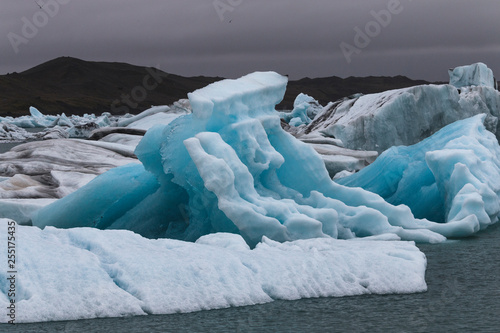 Iceberg in Jokulsarlon summer season in Iceland