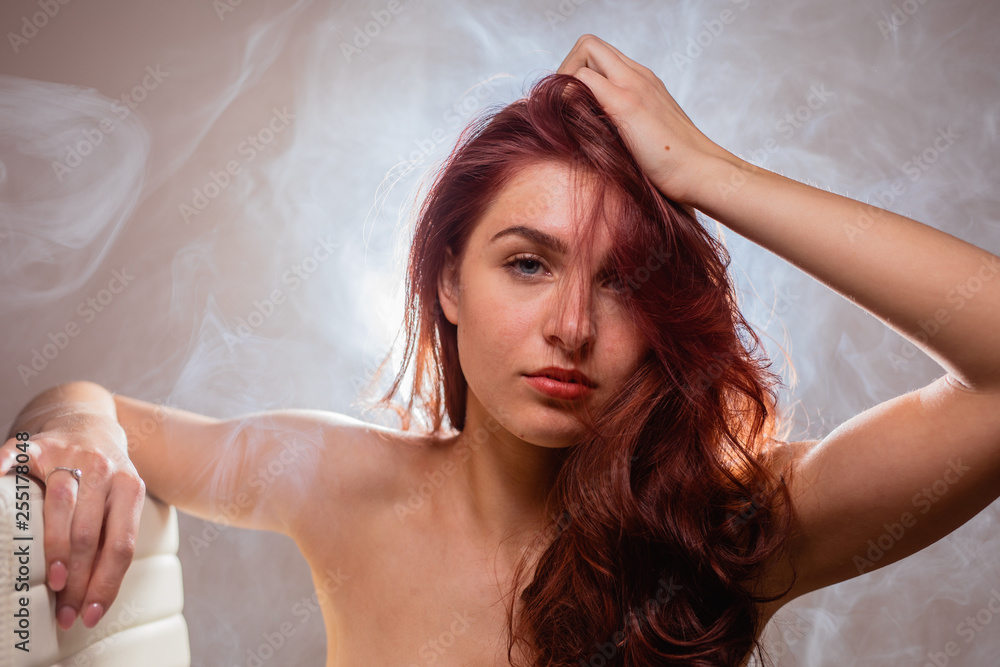 Fototapeta premium young woman by her own way of life