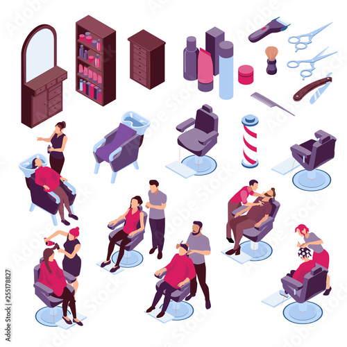 Barbershop Isometric Set