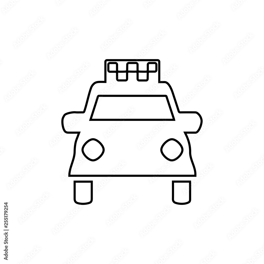 Taxi car icon. City transport sign Taxi car icon. City transport sign