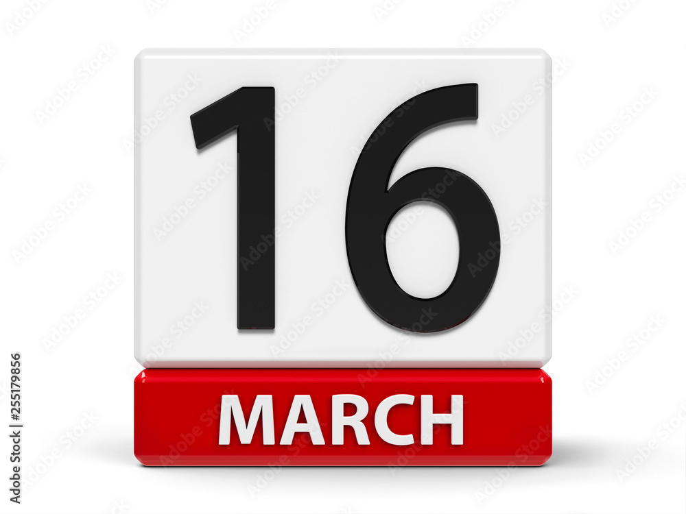 Cubes calendar 16th March Cubes calendar 16th March
