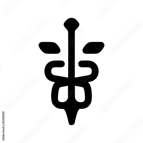 Caduceus icon. Medical sign