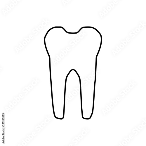 Tooth icon. Dental sign