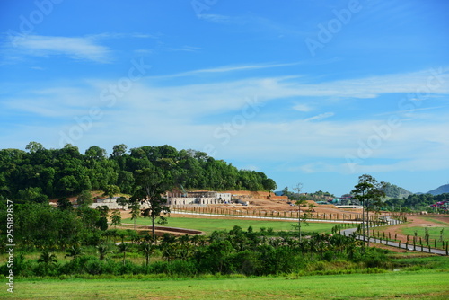 Mountain views, grasslands and beautifully constructed buildings