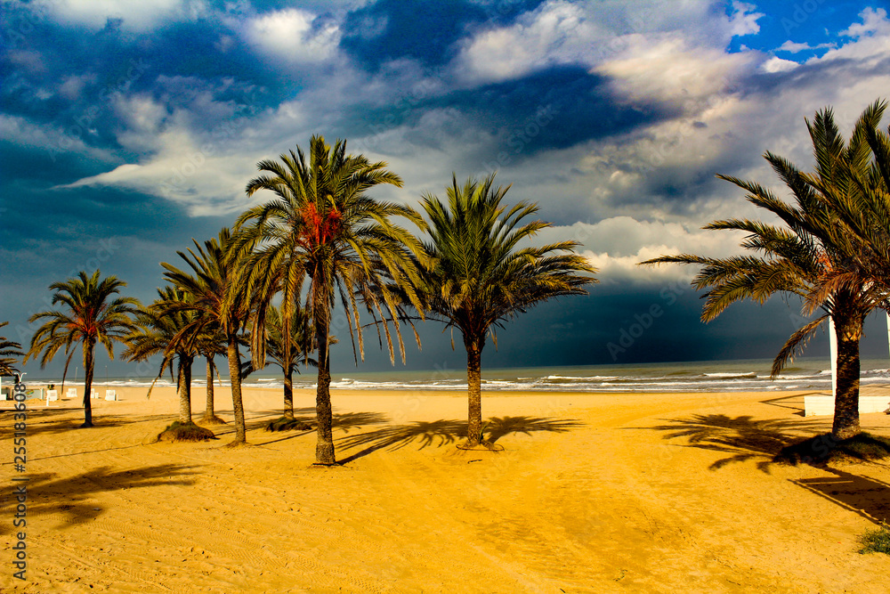 Obraz premium The coming storm from Gandia-Spain