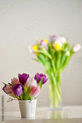Tulip flowers in vase