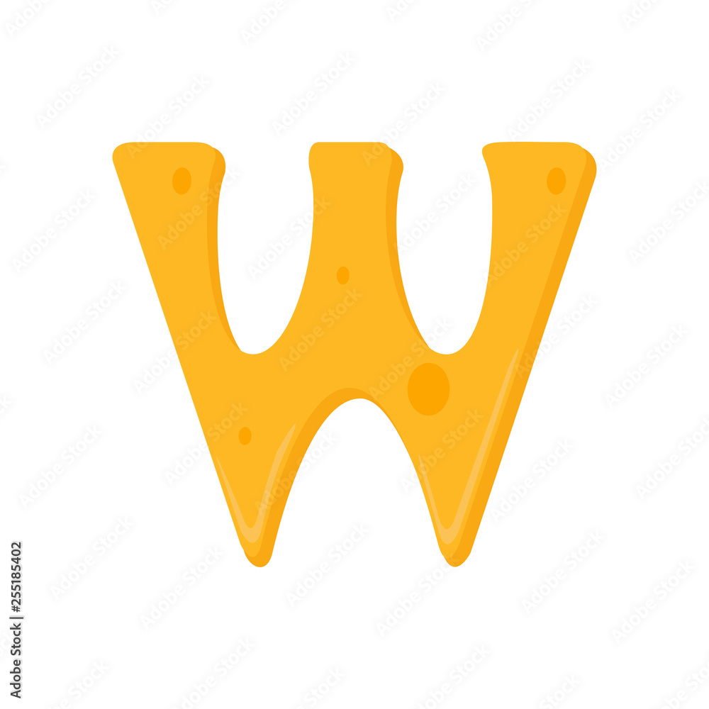 Vector Illustrator of Cheese Alphabet Letters decoration Vector Illustrator of Cheese Alphabet Letters decoration