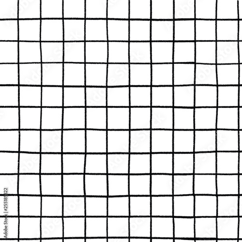 Abstract seamless patterns with squares on white background